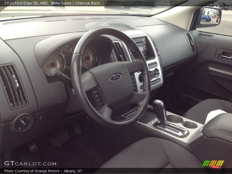 White Suede / Charcoal Black 2010 Ford Edge SEL AWD