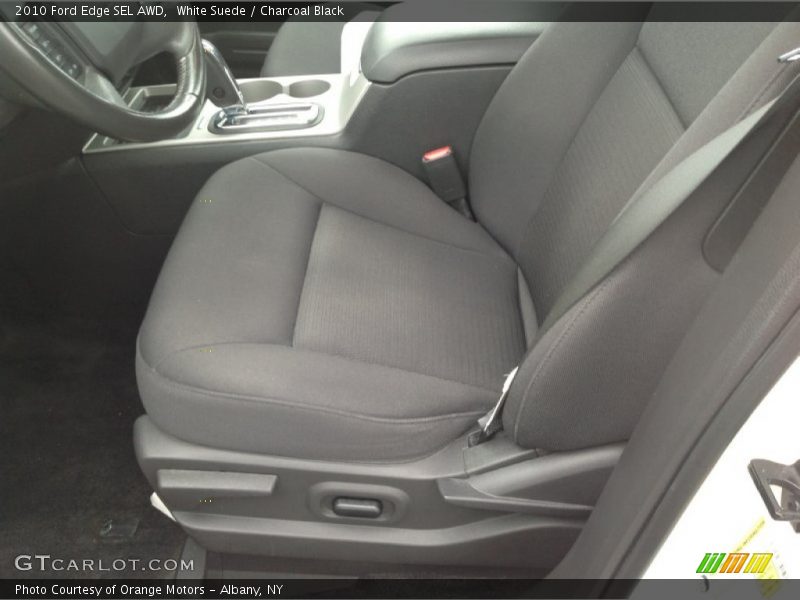 White Suede / Charcoal Black 2010 Ford Edge SEL AWD