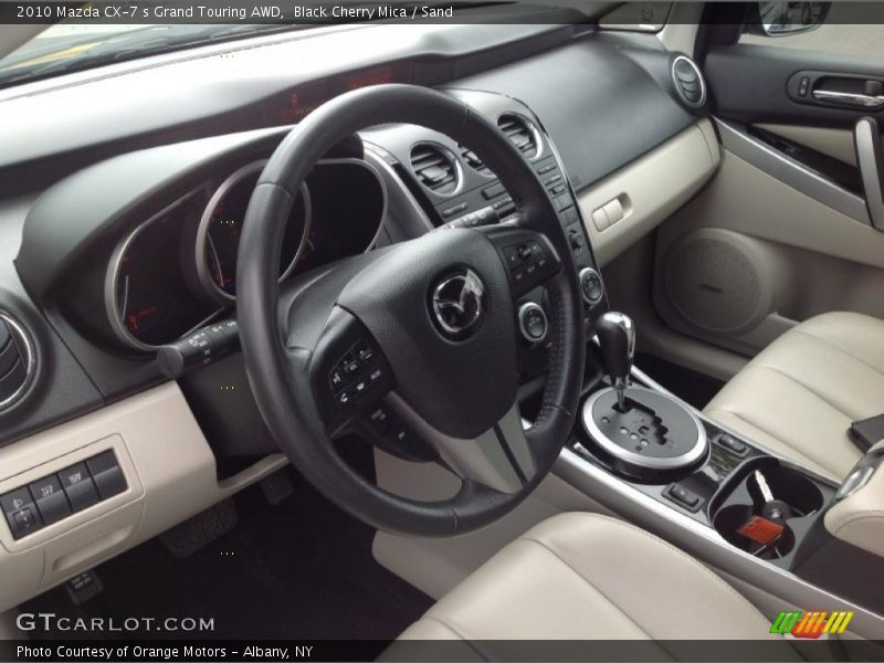 Black Cherry Mica / Sand 2010 Mazda CX-7 s Grand Touring AWD