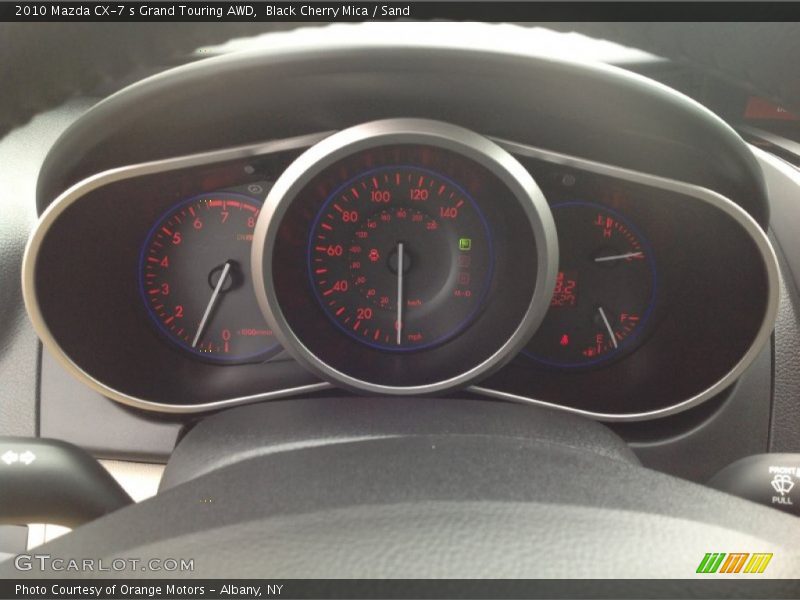 Black Cherry Mica / Sand 2010 Mazda CX-7 s Grand Touring AWD