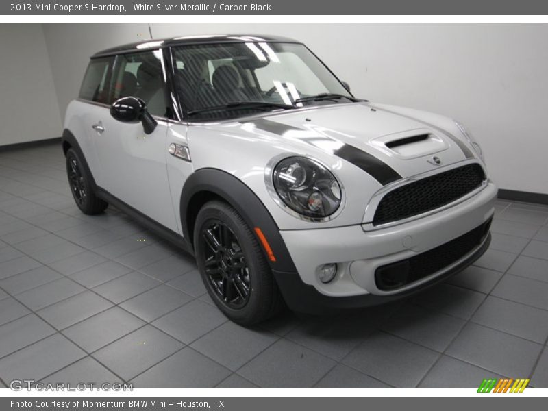 White Silver Metallic / Carbon Black 2013 Mini Cooper S Hardtop