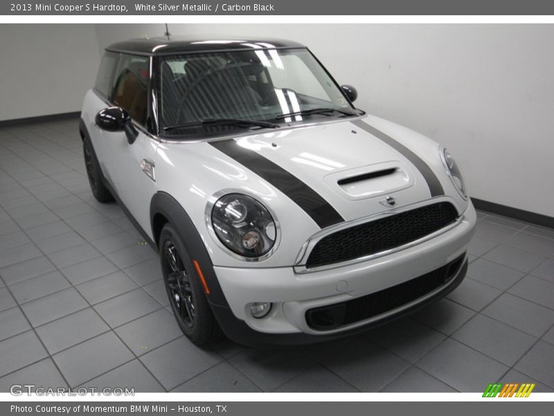 White Silver Metallic / Carbon Black 2013 Mini Cooper S Hardtop