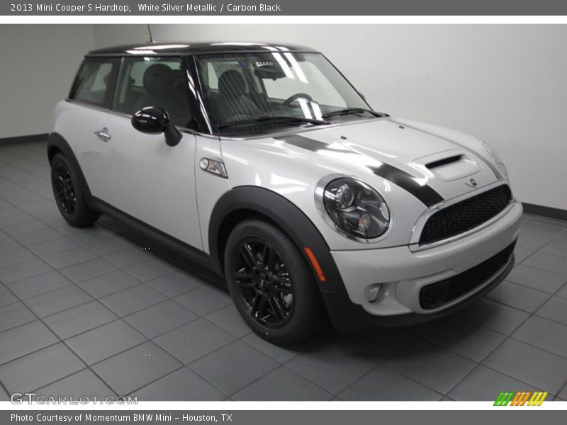 White Silver Metallic / Carbon Black 2013 Mini Cooper S Hardtop