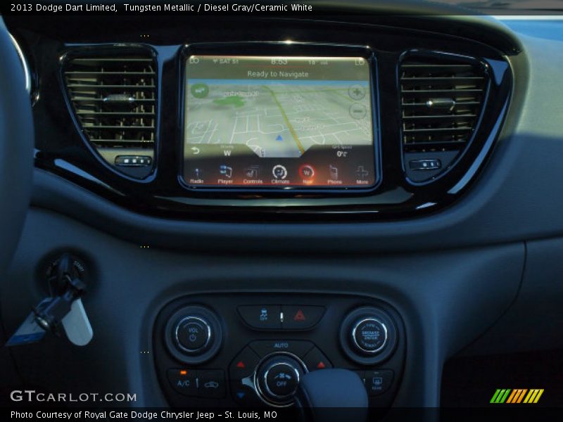 Tungsten Metallic / Diesel Gray/Ceramic White 2013 Dodge Dart Limited