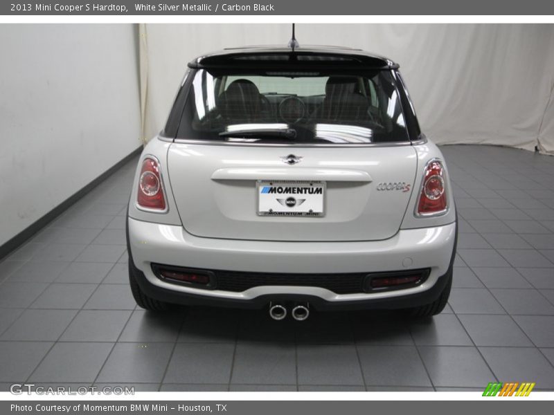 White Silver Metallic / Carbon Black 2013 Mini Cooper S Hardtop
