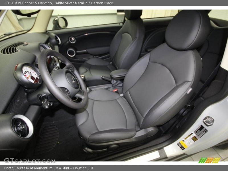White Silver Metallic / Carbon Black 2013 Mini Cooper S Hardtop