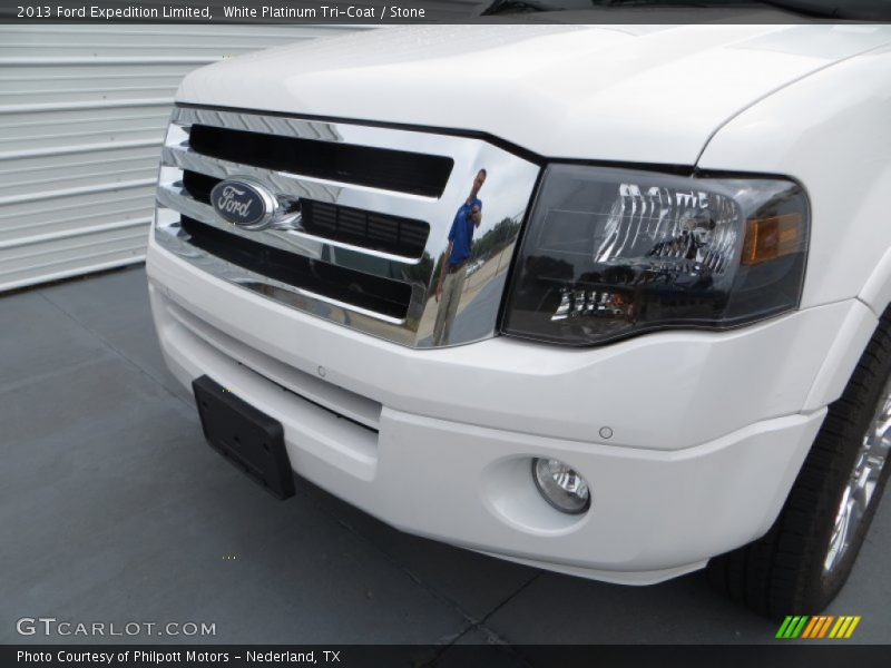 White Platinum Tri-Coat / Stone 2013 Ford Expedition Limited