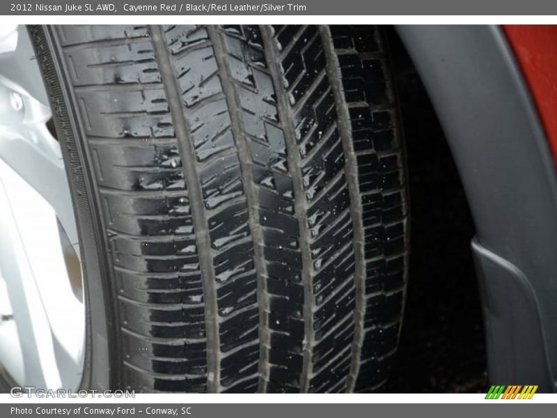 Cayenne Red / Black/Red Leather/Silver Trim 2012 Nissan Juke SL AWD