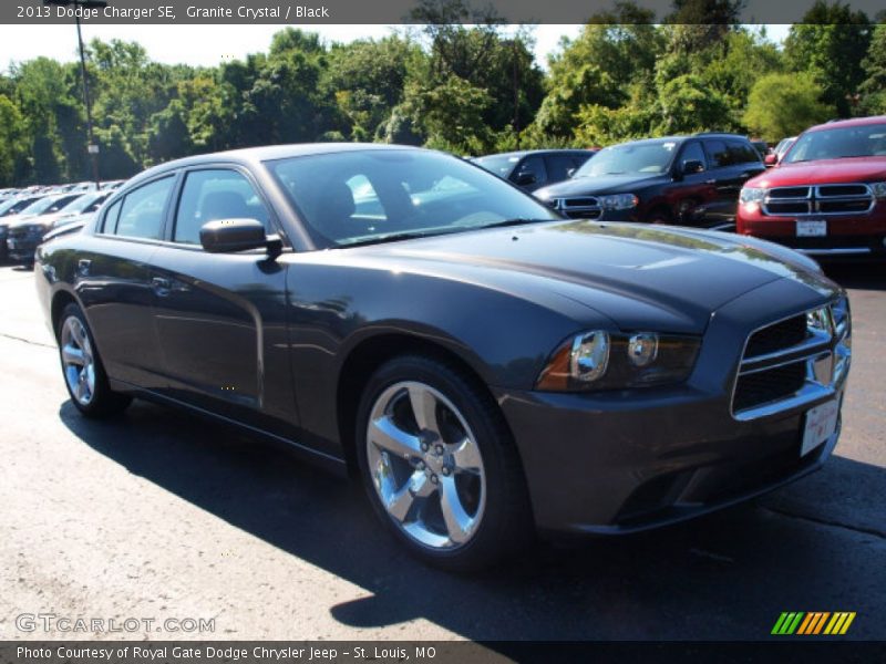 Granite Crystal / Black 2013 Dodge Charger SE