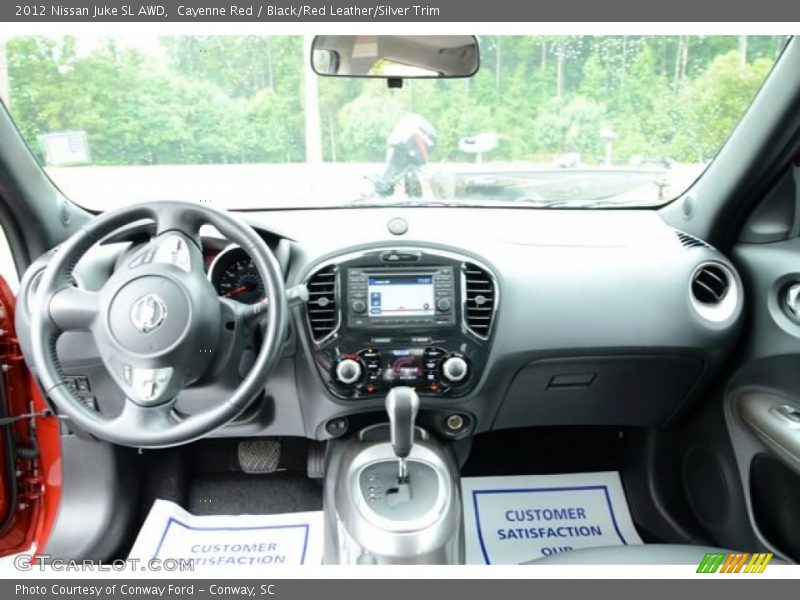 Cayenne Red / Black/Red Leather/Silver Trim 2012 Nissan Juke SL AWD