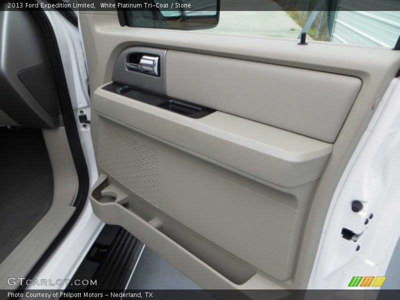 White Platinum Tri-Coat / Stone 2013 Ford Expedition Limited