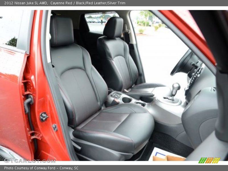 Cayenne Red / Black/Red Leather/Silver Trim 2012 Nissan Juke SL AWD