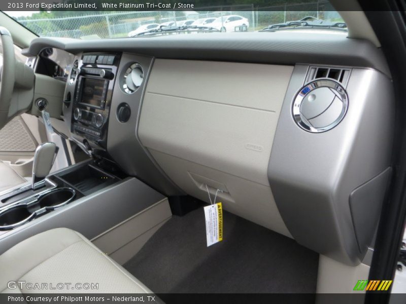 White Platinum Tri-Coat / Stone 2013 Ford Expedition Limited