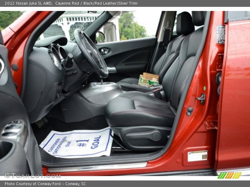 Cayenne Red / Black/Red Leather/Silver Trim 2012 Nissan Juke SL AWD