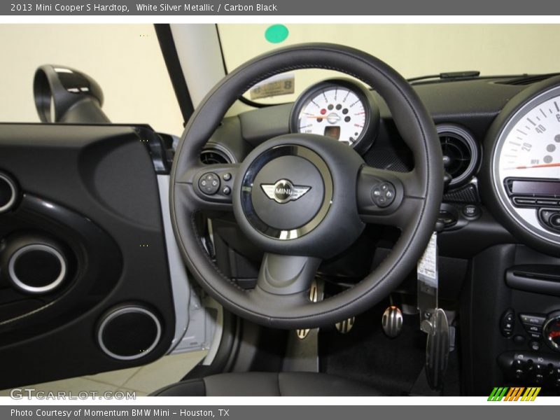 White Silver Metallic / Carbon Black 2013 Mini Cooper S Hardtop