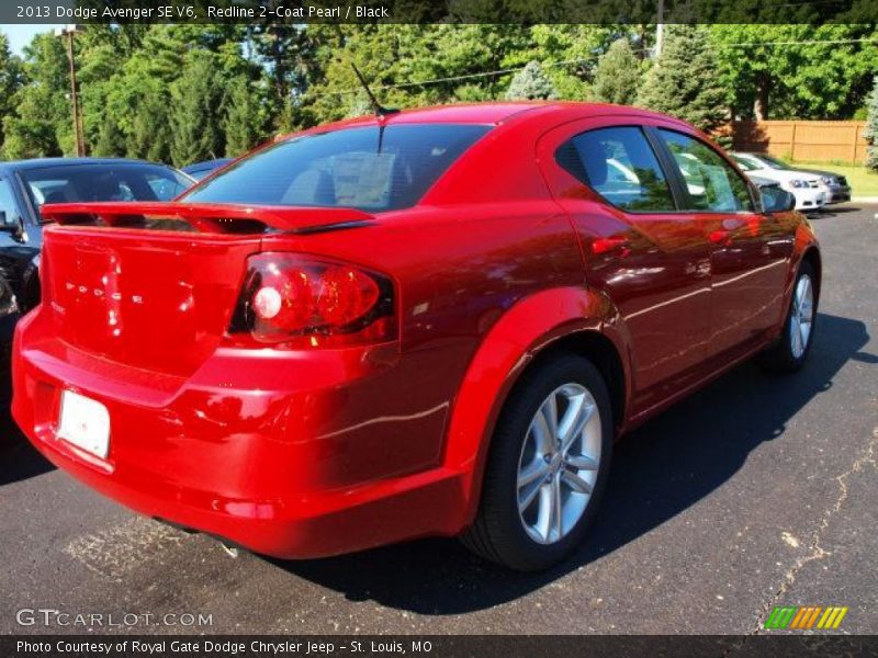 Redline 2-Coat Pearl / Black 2013 Dodge Avenger SE V6
