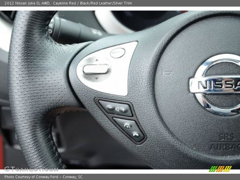 Cayenne Red / Black/Red Leather/Silver Trim 2012 Nissan Juke SL AWD