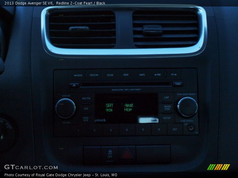 Redline 2-Coat Pearl / Black 2013 Dodge Avenger SE V6