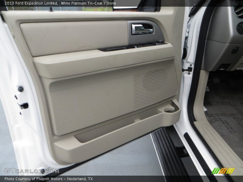 White Platinum Tri-Coat / Stone 2013 Ford Expedition Limited
