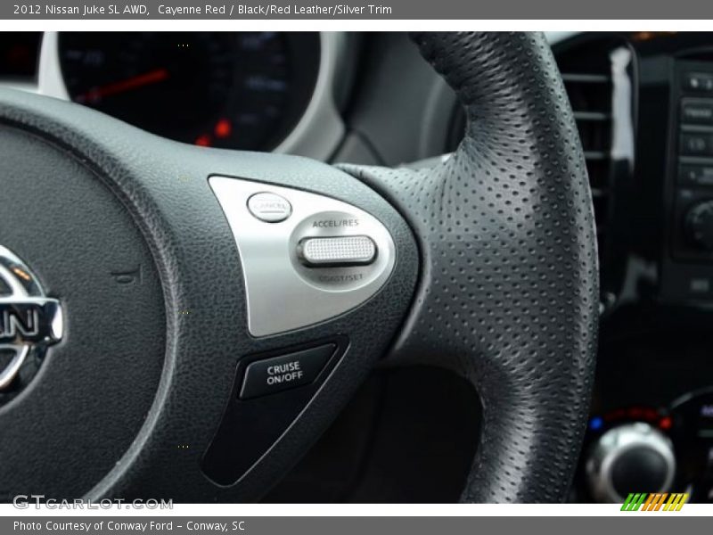 Cayenne Red / Black/Red Leather/Silver Trim 2012 Nissan Juke SL AWD