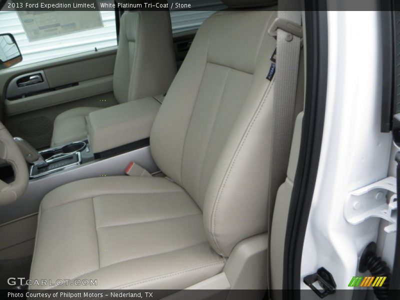 White Platinum Tri-Coat / Stone 2013 Ford Expedition Limited