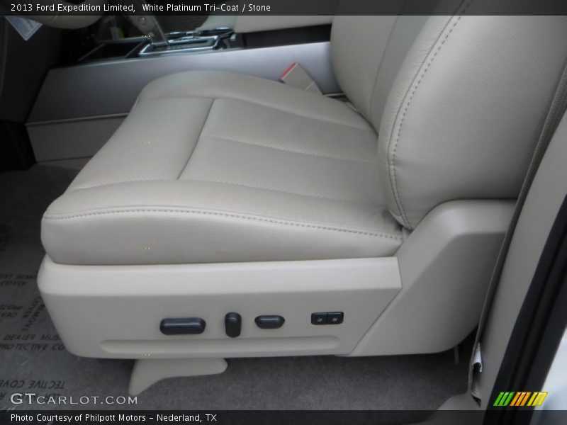 White Platinum Tri-Coat / Stone 2013 Ford Expedition Limited