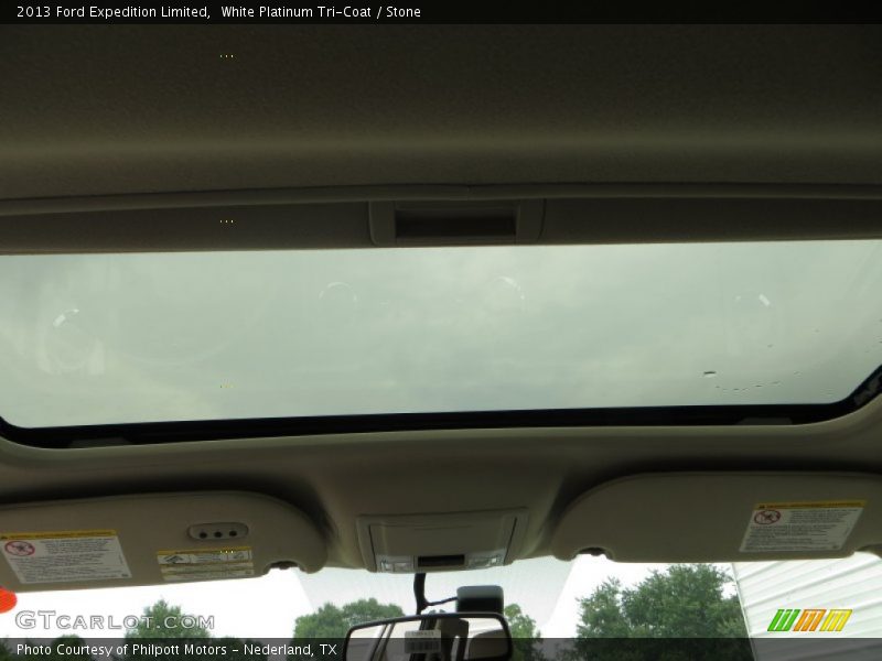 White Platinum Tri-Coat / Stone 2013 Ford Expedition Limited