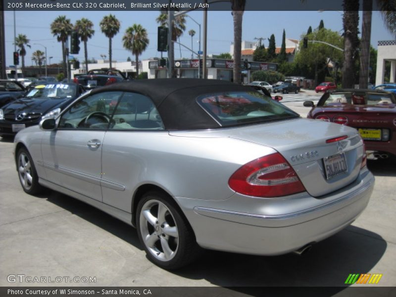 Brilliant Silver Metallic / Ash 2005 Mercedes-Benz CLK 320 Cabriolet
