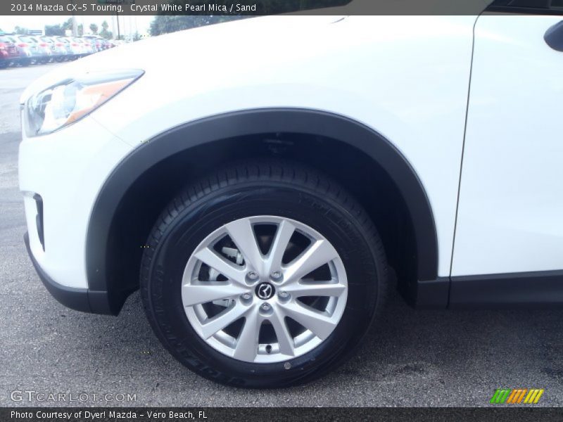 Crystal White Pearl Mica / Sand 2014 Mazda CX-5 Touring