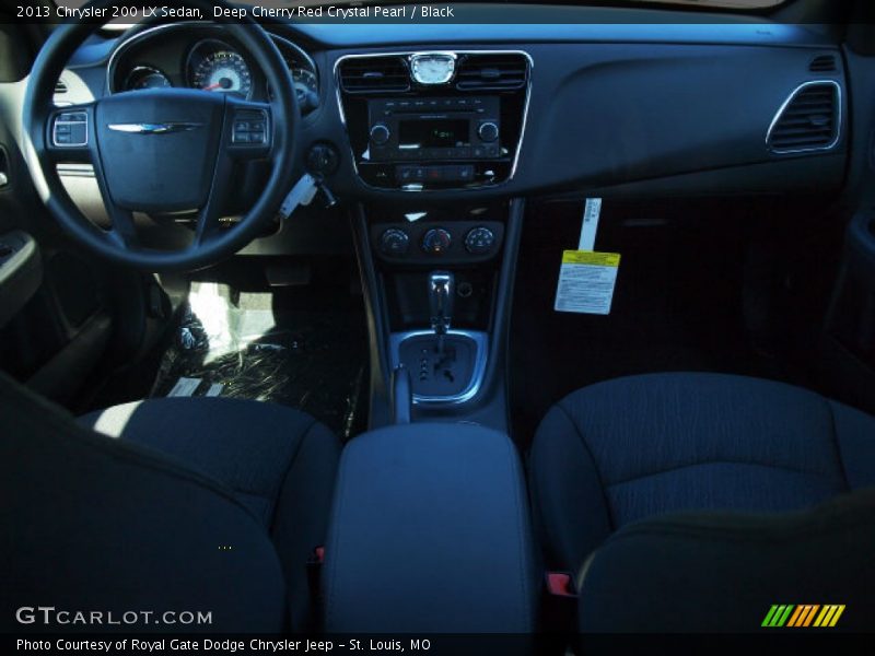 Deep Cherry Red Crystal Pearl / Black 2013 Chrysler 200 LX Sedan