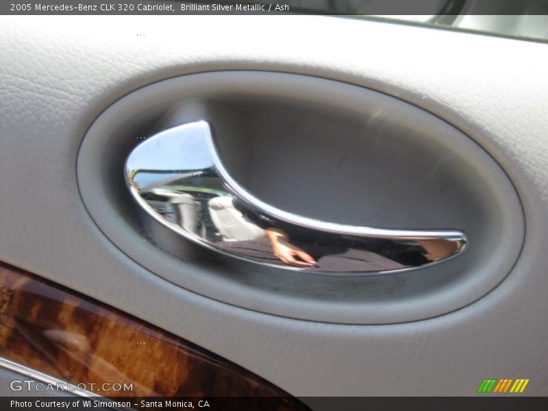 Brilliant Silver Metallic / Ash 2005 Mercedes-Benz CLK 320 Cabriolet