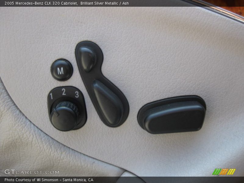 Brilliant Silver Metallic / Ash 2005 Mercedes-Benz CLK 320 Cabriolet
