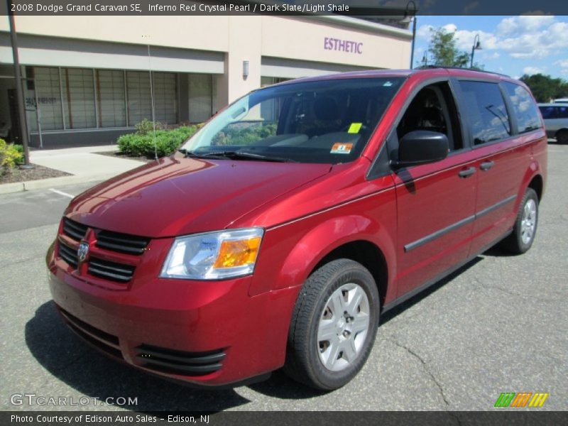 Inferno Red Crystal Pearl / Dark Slate/Light Shale 2008 Dodge Grand Caravan SE