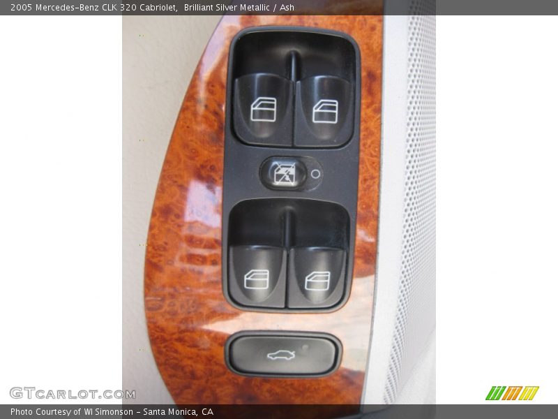 Brilliant Silver Metallic / Ash 2005 Mercedes-Benz CLK 320 Cabriolet