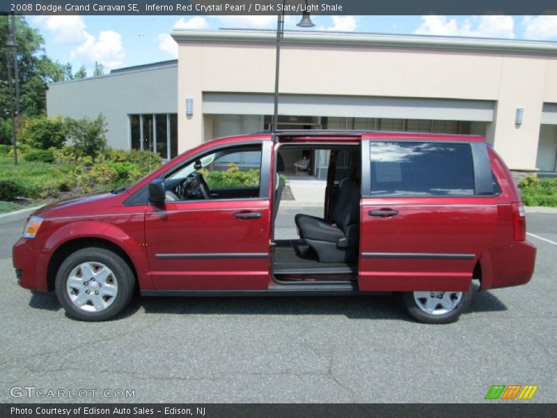 Inferno Red Crystal Pearl / Dark Slate/Light Shale 2008 Dodge Grand Caravan SE