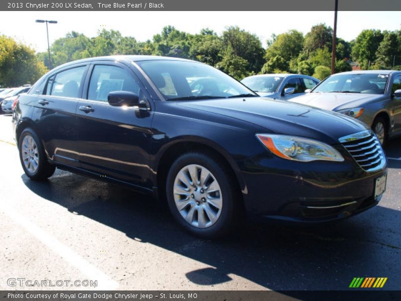 True Blue Pearl / Black 2013 Chrysler 200 LX Sedan