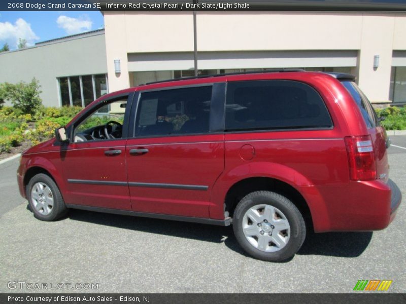 Inferno Red Crystal Pearl / Dark Slate/Light Shale 2008 Dodge Grand Caravan SE