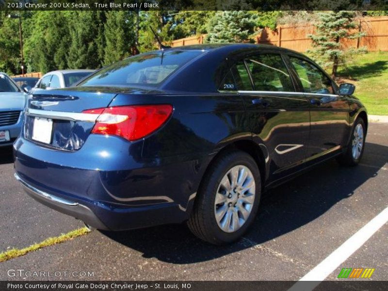 True Blue Pearl / Black 2013 Chrysler 200 LX Sedan