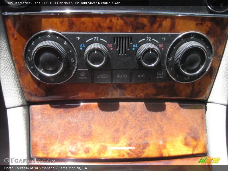 Brilliant Silver Metallic / Ash 2005 Mercedes-Benz CLK 320 Cabriolet