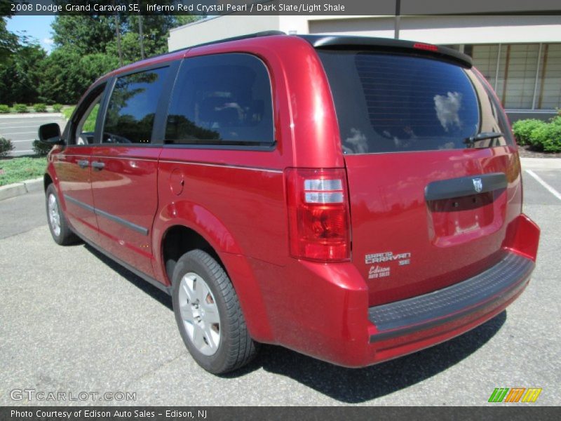 Inferno Red Crystal Pearl / Dark Slate/Light Shale 2008 Dodge Grand Caravan SE