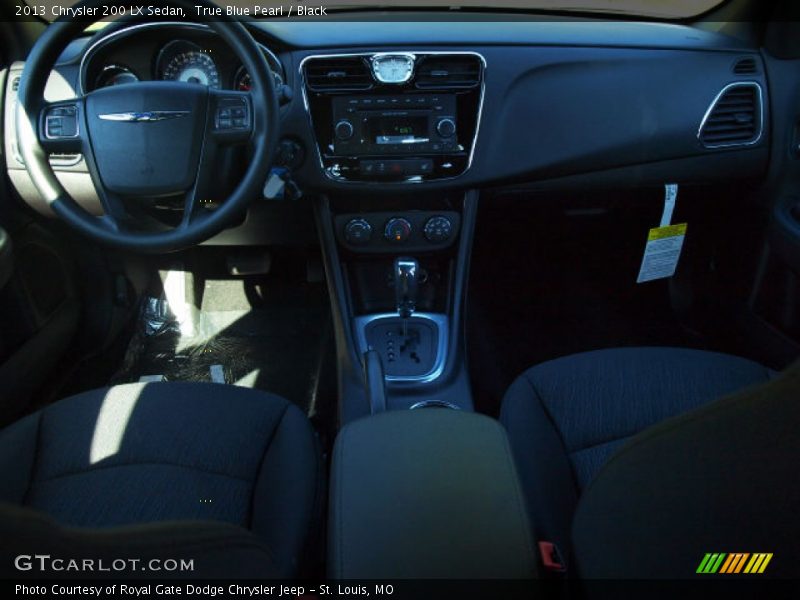 True Blue Pearl / Black 2013 Chrysler 200 LX Sedan