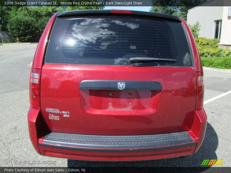 Inferno Red Crystal Pearl / Dark Slate/Light Shale 2008 Dodge Grand Caravan SE