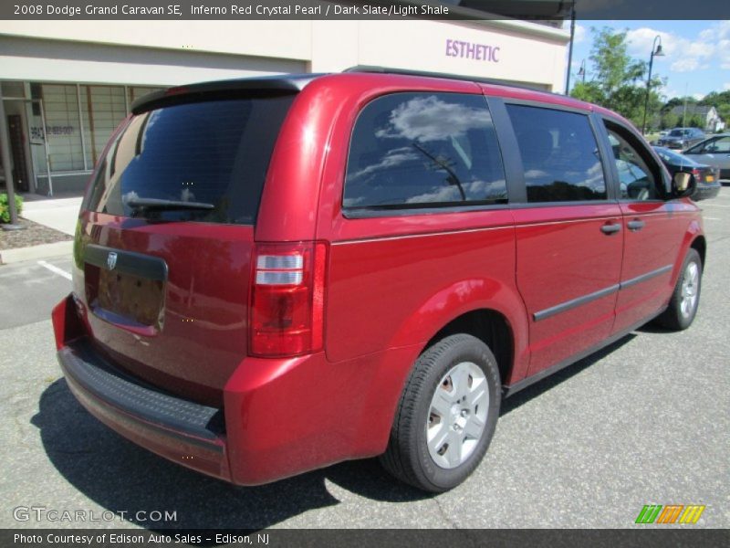 Inferno Red Crystal Pearl / Dark Slate/Light Shale 2008 Dodge Grand Caravan SE