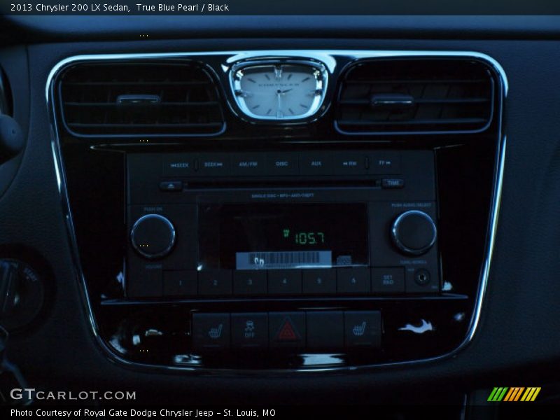 True Blue Pearl / Black 2013 Chrysler 200 LX Sedan