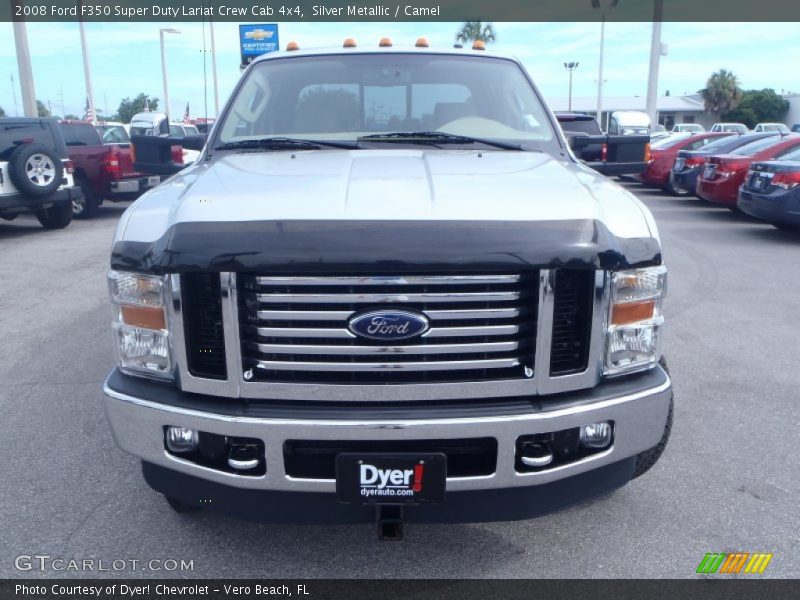 Silver Metallic / Camel 2008 Ford F350 Super Duty Lariat Crew Cab 4x4