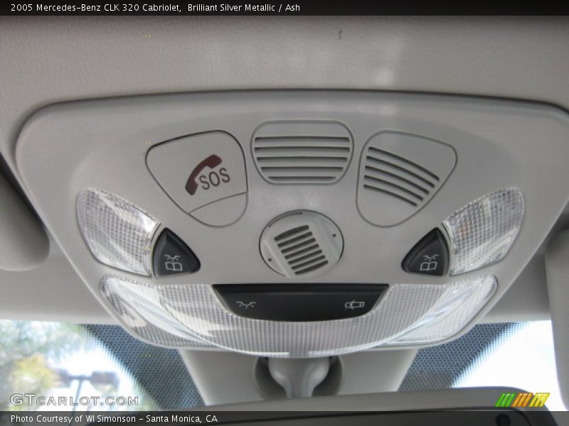 Brilliant Silver Metallic / Ash 2005 Mercedes-Benz CLK 320 Cabriolet