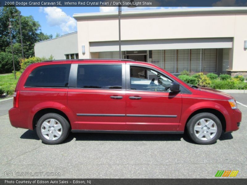 Inferno Red Crystal Pearl / Dark Slate/Light Shale 2008 Dodge Grand Caravan SE