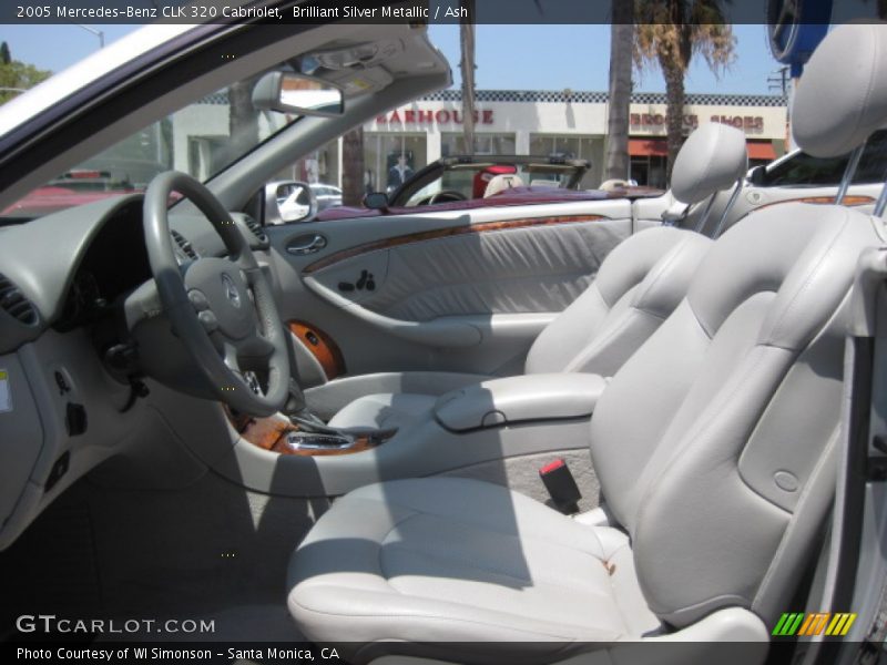 Brilliant Silver Metallic / Ash 2005 Mercedes-Benz CLK 320 Cabriolet