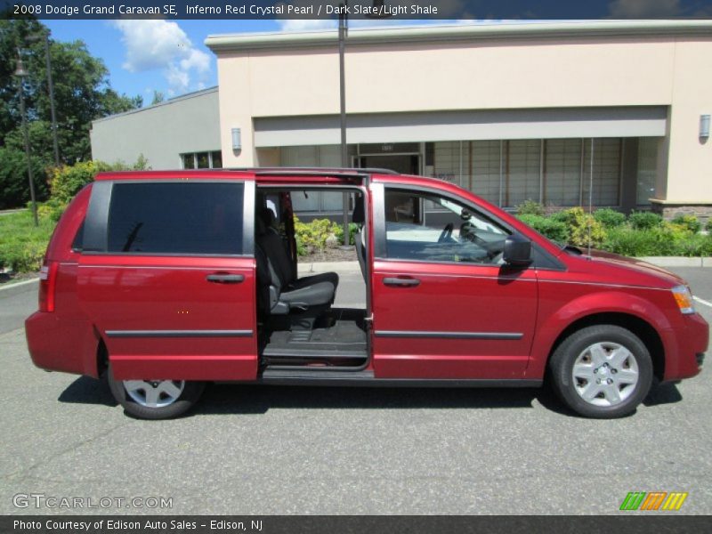 Inferno Red Crystal Pearl / Dark Slate/Light Shale 2008 Dodge Grand Caravan SE