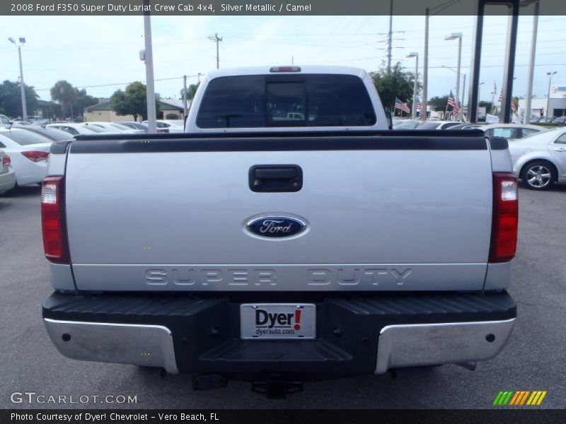Silver Metallic / Camel 2008 Ford F350 Super Duty Lariat Crew Cab 4x4